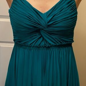 Calvin Klein teal knee-length dress